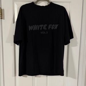White Fox Boutique Black Graphic Tee